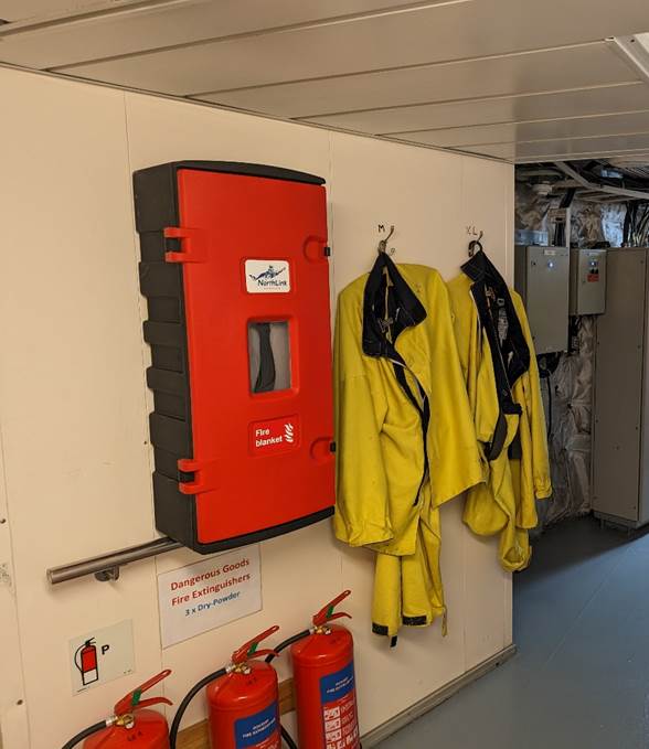 Northlink Ferries get on board with Fire Cloak Electric Vehicle Fire Blanket