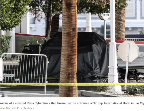 Car fire blanket used in the Trump Hotel Tesla Cybertruck fire